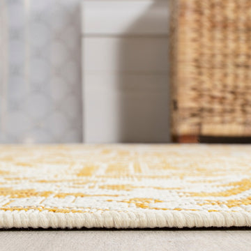 Estrella Bohemian Medallion Textured Weave Indoor/outdoor Runner Rug